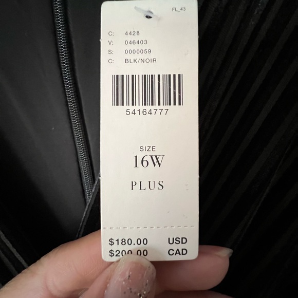 NWT Anthropologie hutch Paulina, wideleg striped velvet jumpsuit  16W pl… - Picture 6 of 7